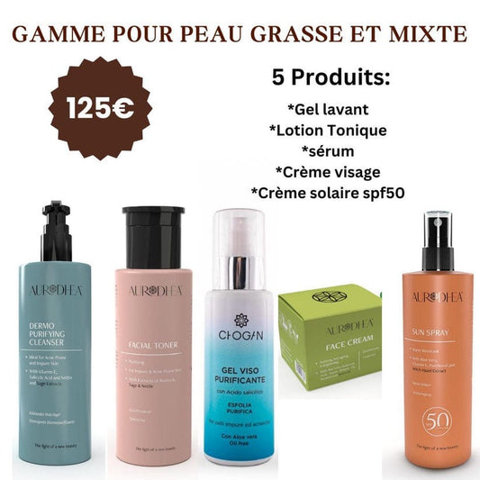 KIT SKINCARE COMPLETA PELLE GRASSA E MISTA