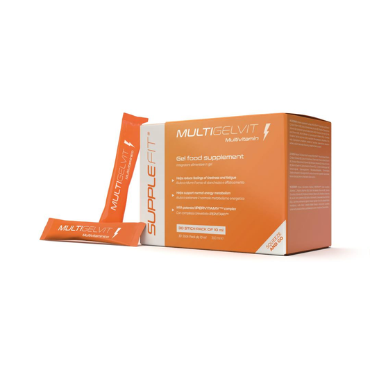 MULTIGELVIT - INTEGRATORE ALIMENTARE MULTIVITAMINICO IN GEL - 300 ML Con complesso brevettato IPERVITAMY™