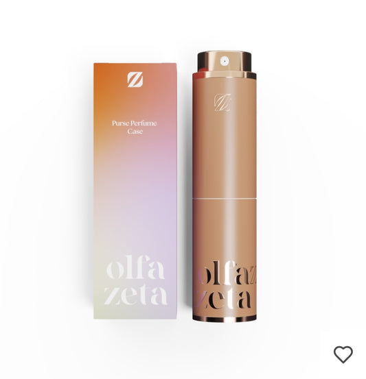 Cover profumo tascabile arancione.